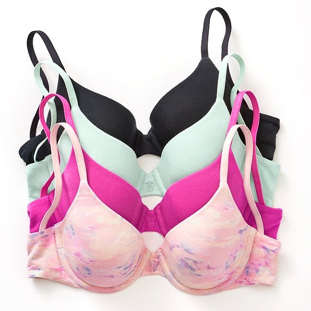 bras in four colors